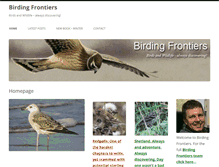 Tablet Screenshot of birdingfrontiers.com